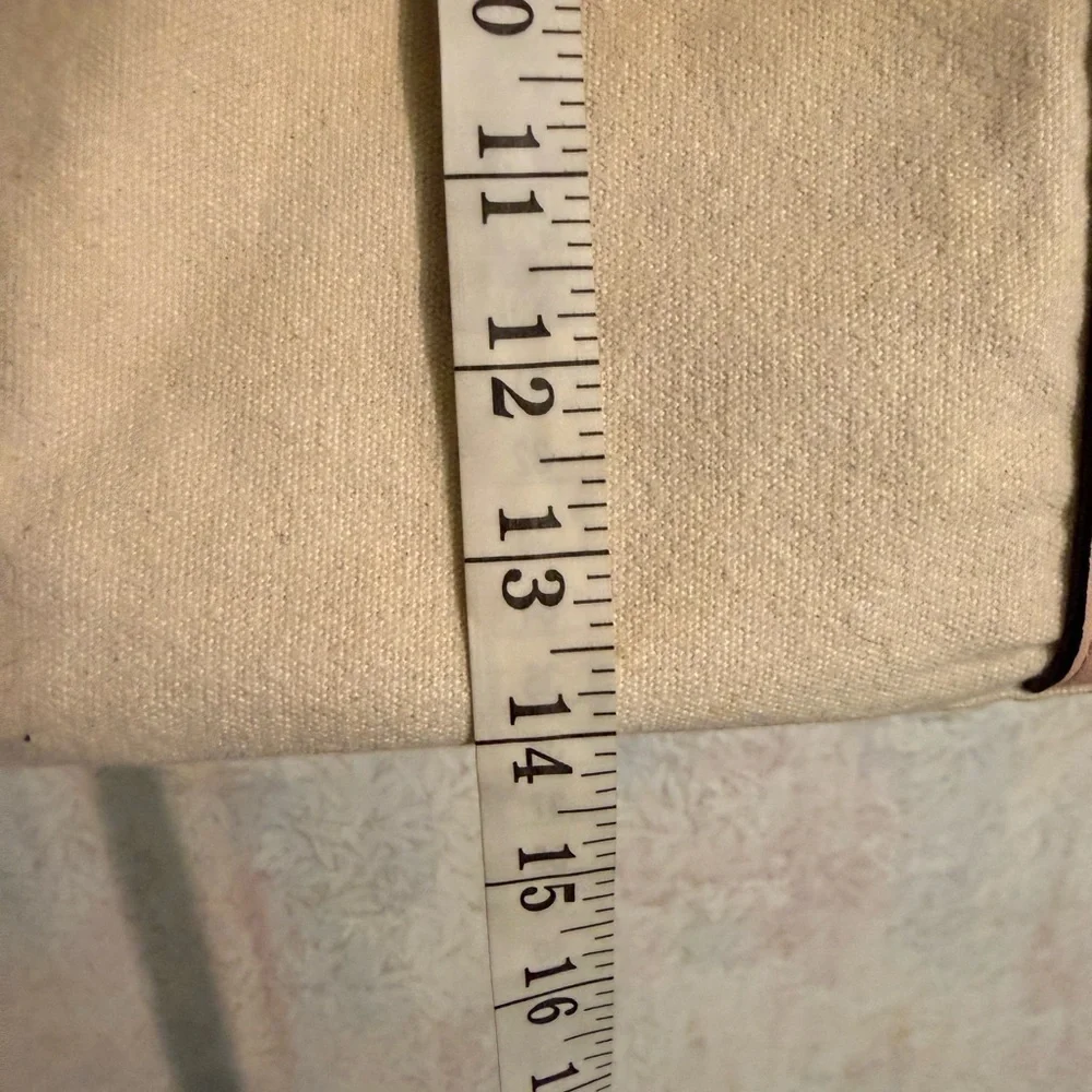 Victoria's Secret Beige Canvas Tote Bag with Pink Trim and Gold ...
